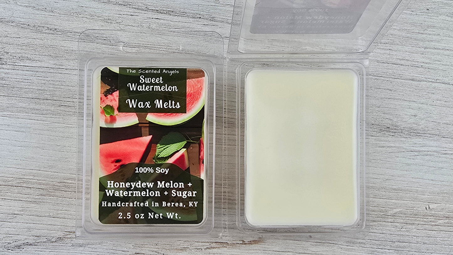 Sweet Watermelon -- 100% Soy Wax Melts - 2.5 oz - 6 cubes