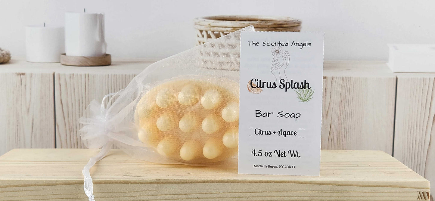 Citrus Splash Massage Soap Bar The Scented Angels Bar Soap