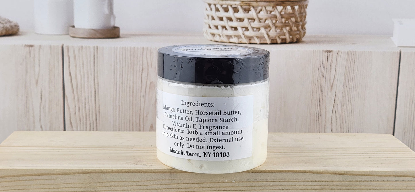 Whipped Body Butter - Mango Body Butter - 4.5 oz back label