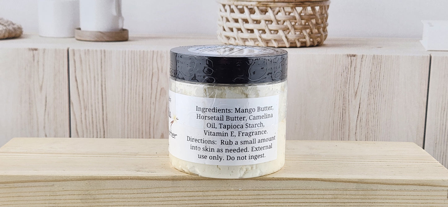 Whipped Body Butter - Coconut Vanilla Body Butter - 4.5 oz back label