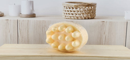 Citrus massage bar soap front