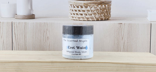 Cool Water Scented Body Wash - 2 oz front label