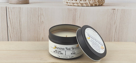 Banana Nut Bread 100% Soy Wax Candle - Black