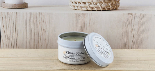 Citrus Splash - White Tins - 1.5 oz lid off