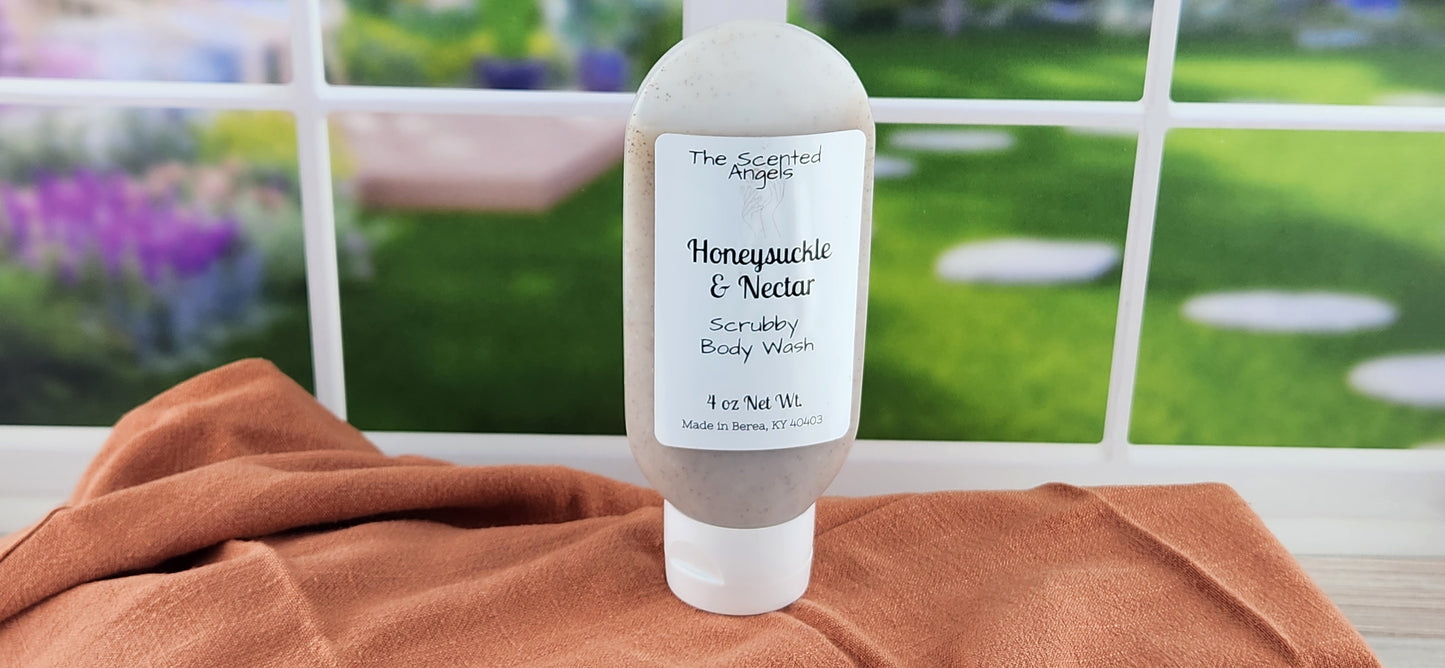 Honeysuckle & Nectar Scrubby Body Wash