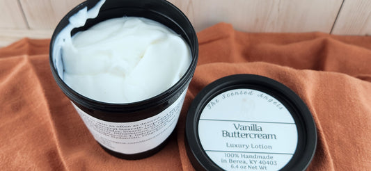 Vanilla Buttercream body lotion inside jar