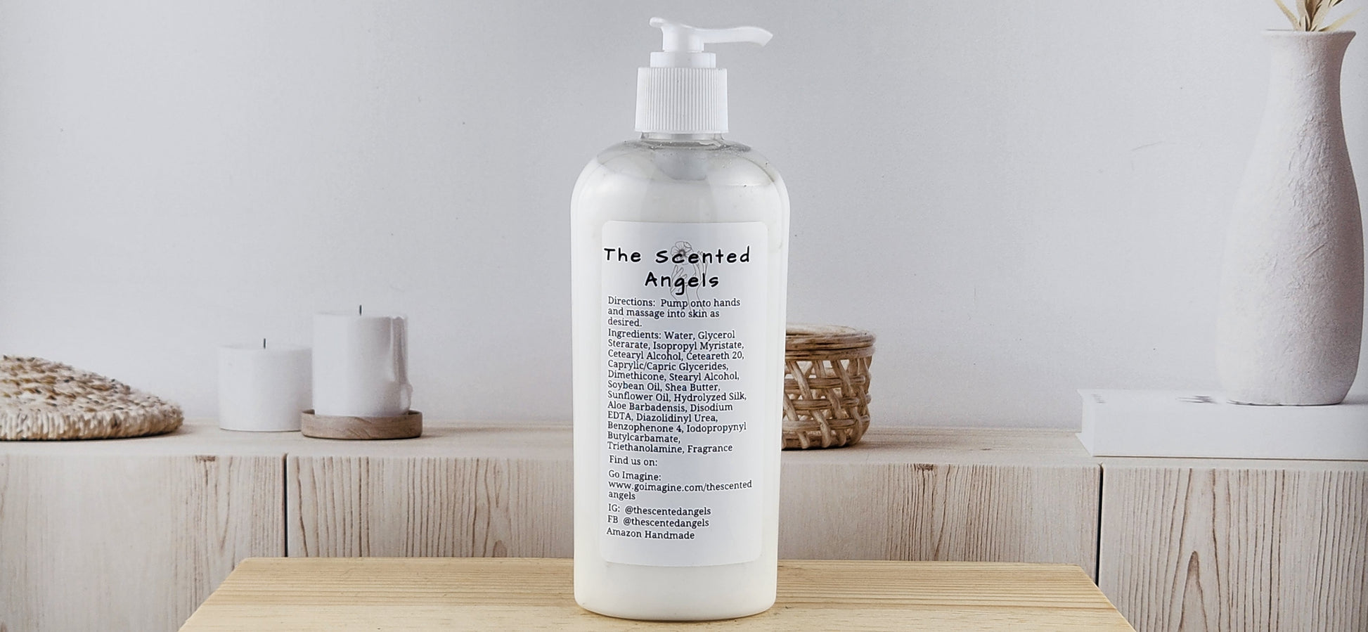 oatmeal honey body lotion back label