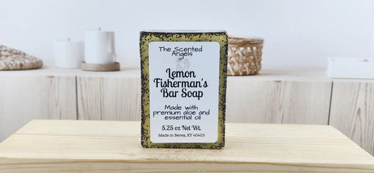 Lemon Scented soap - front label