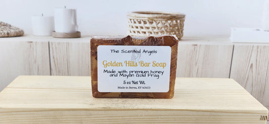 Golden Hills bar soap - 5 oz front label