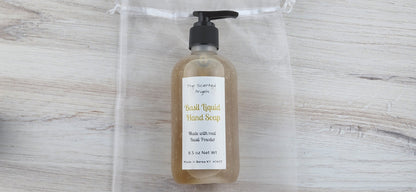 Basil Liquid Exfoliating Hand Soap - laying flat