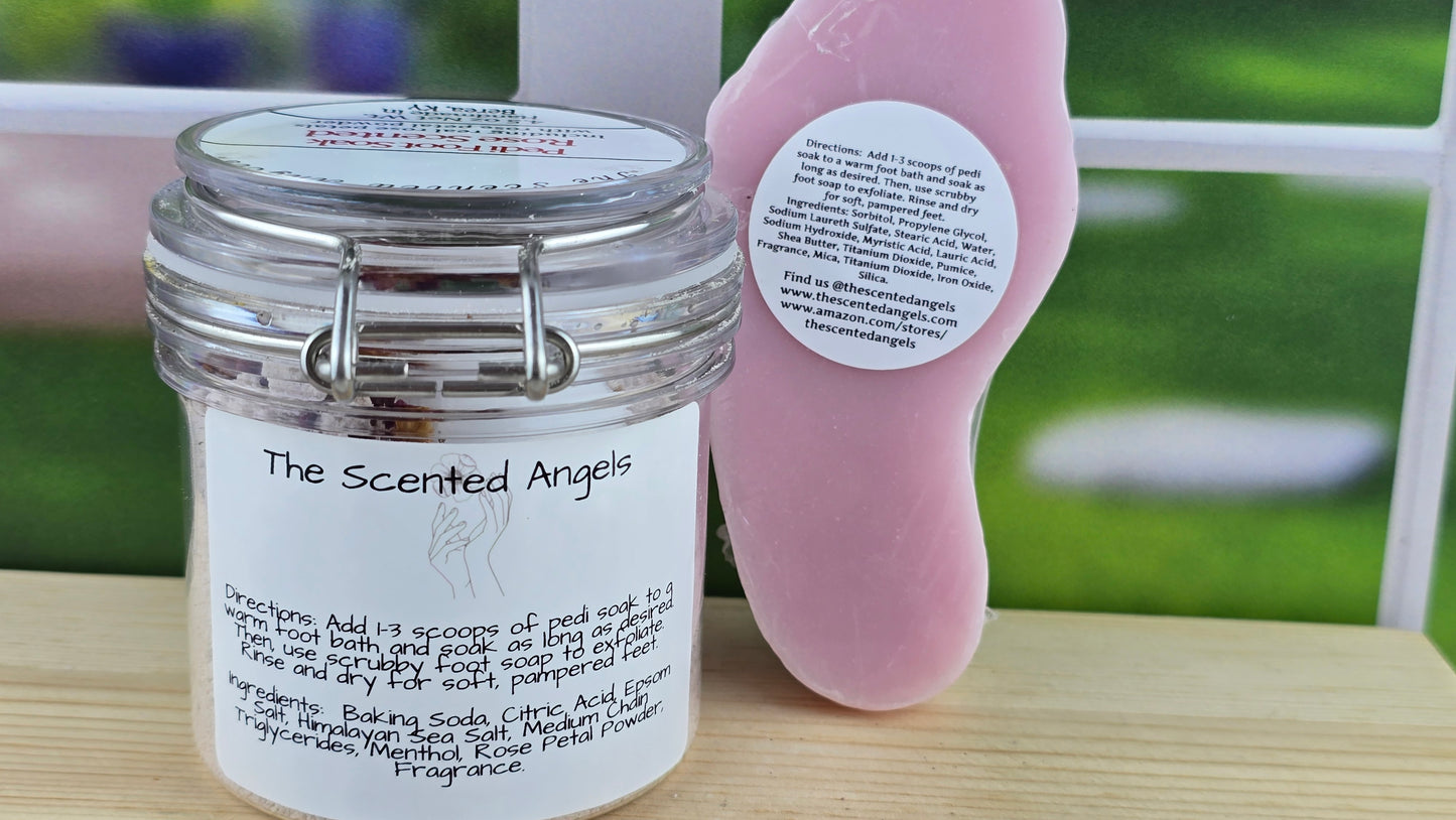 Pedi Foot Soak 4.5 oz and Bar Soap 5 oz