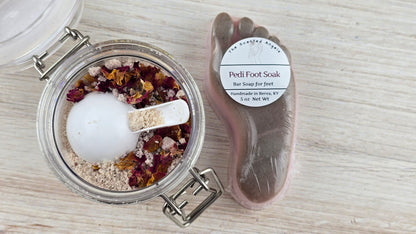 Pedi Foot Soak 4.5 oz and Bar Soap 5 oz