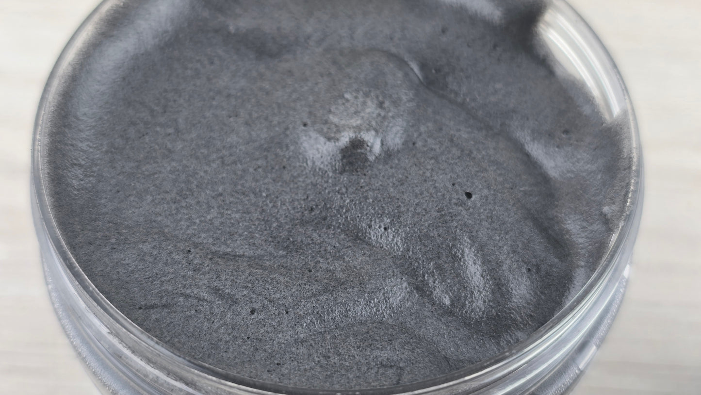 Activated Charcoal 2-in-1 Face Mask and Wash open jar up close