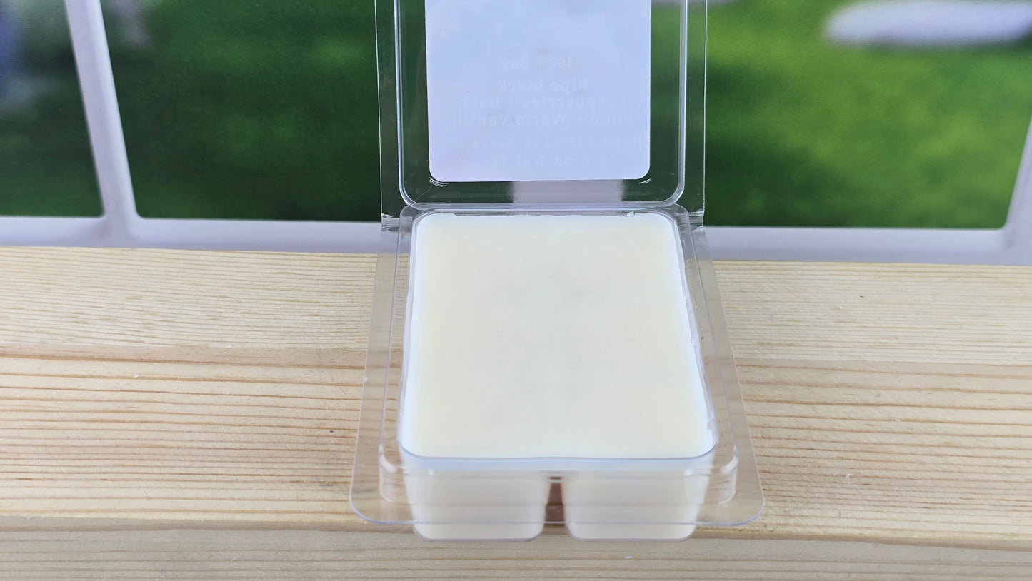 inside package of a clamshell wax melt