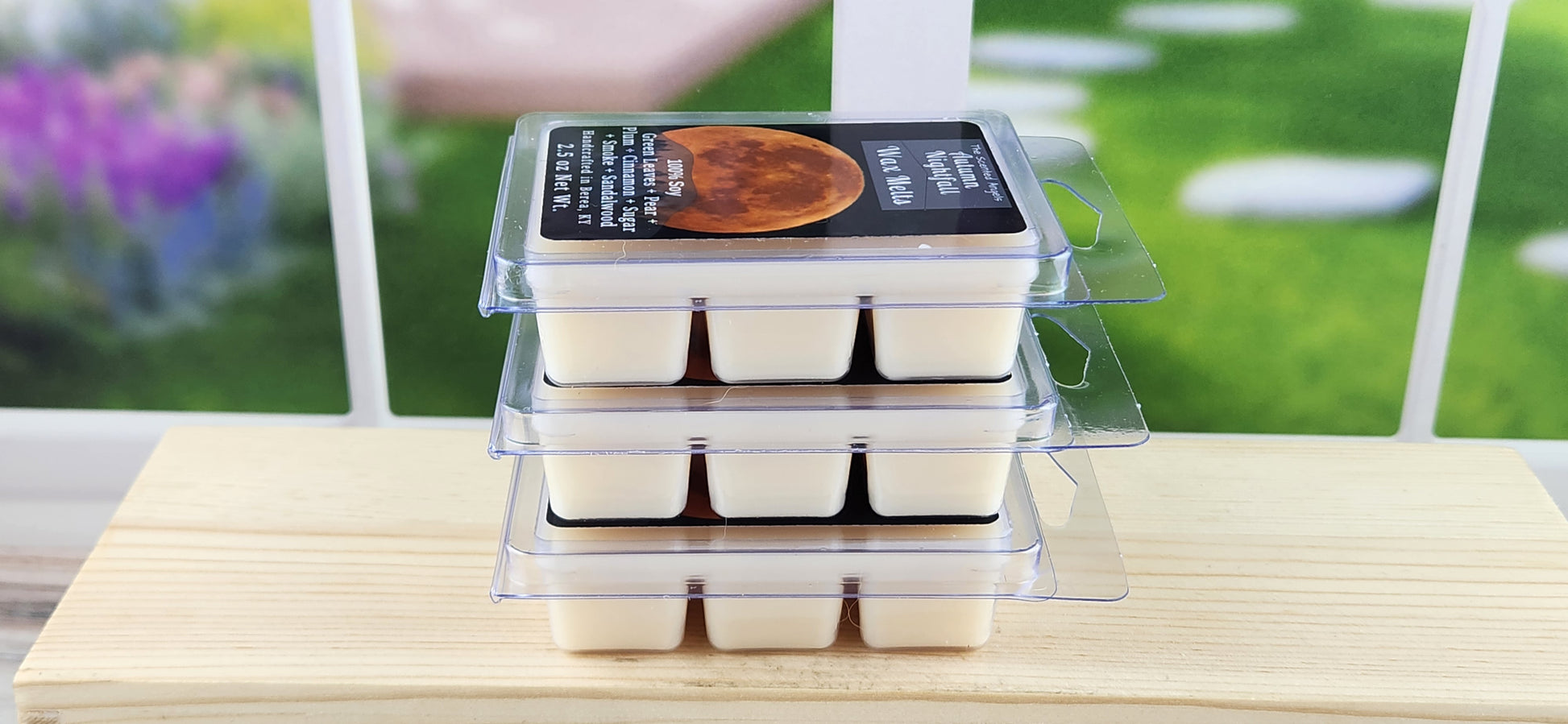 stack of clamshell wax melts