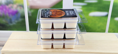 stack of clamshell wax melts