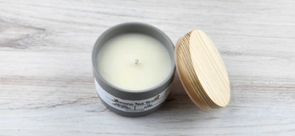 Banana Nut Bread 100% Soy Wax Candle - Gray Cement The Scented Angels Soy Candles