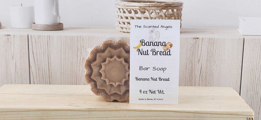 Banana Nut Bread Flower Bar Soap - F3 The Scented Angels Bar Soap