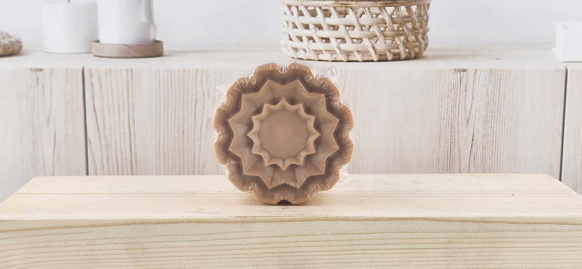Banana Nut Bread Flower Bar Soap - F3 The Scented Angels Bar Soap