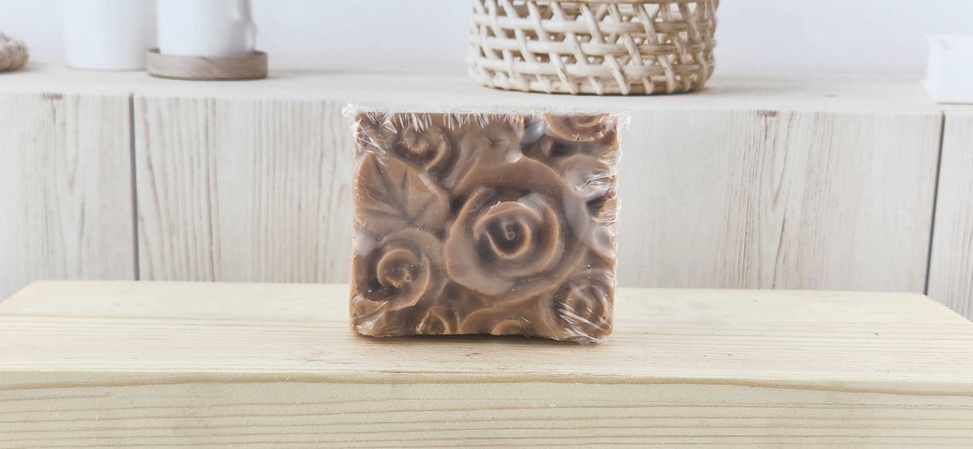 Banana Nut Bread Rose Flower Bar Soap - READ DESCRIPTION The Scented Angels Bar Soap