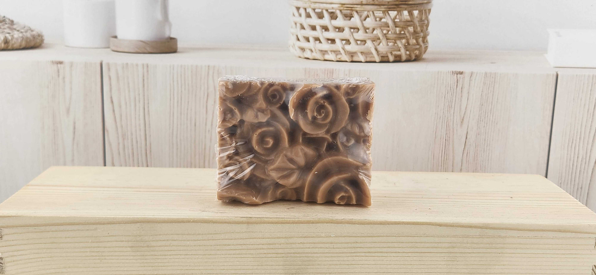 Banana Nut Bread Rose Flower Bar Soap - READ DESCRIPTION The Scented Angels Bar Soap