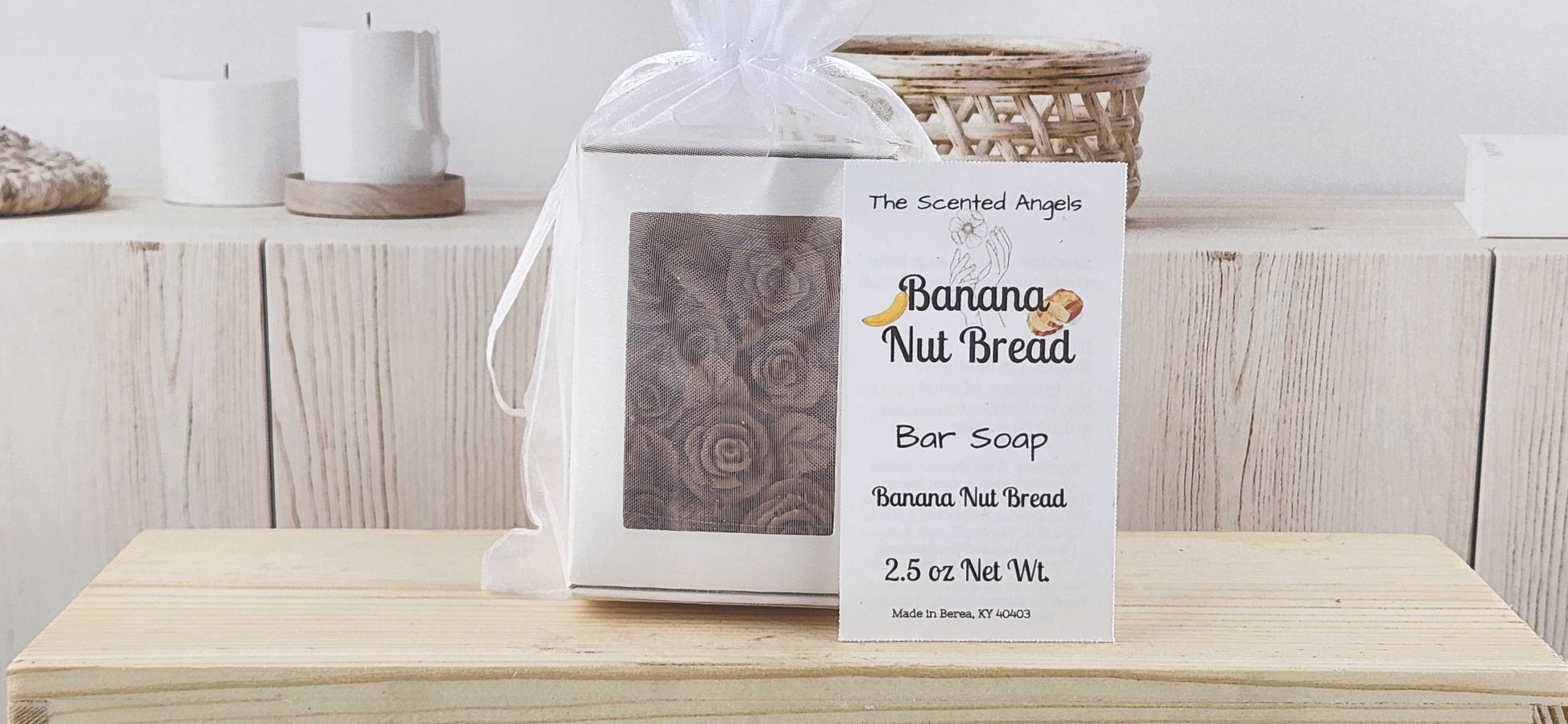 Banana Nut Bread Rose Petal Flower Bar Soap The Scented Angels Bar Soap