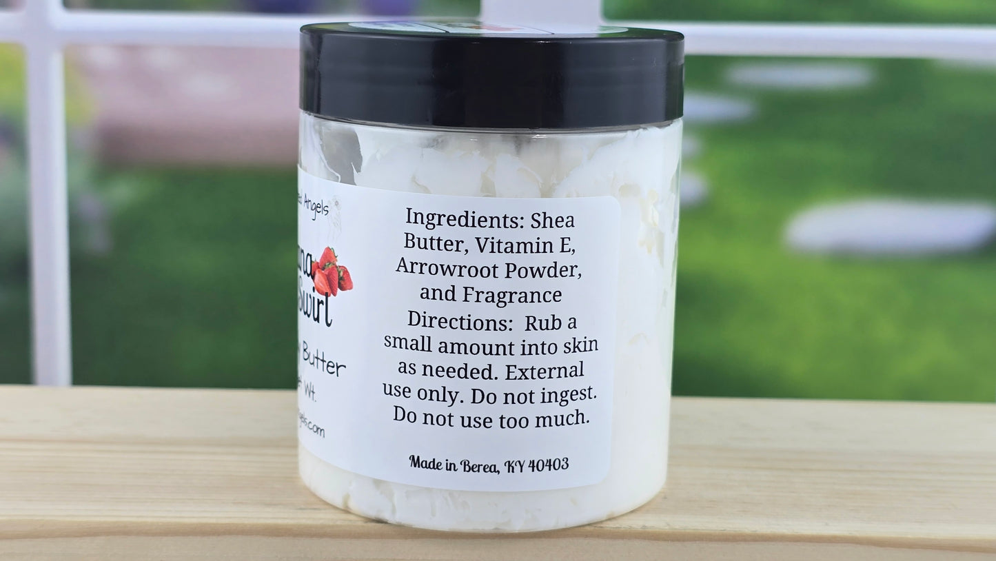 Banana Berry Swirl Whipped Shea Body Butter 5 oz back label