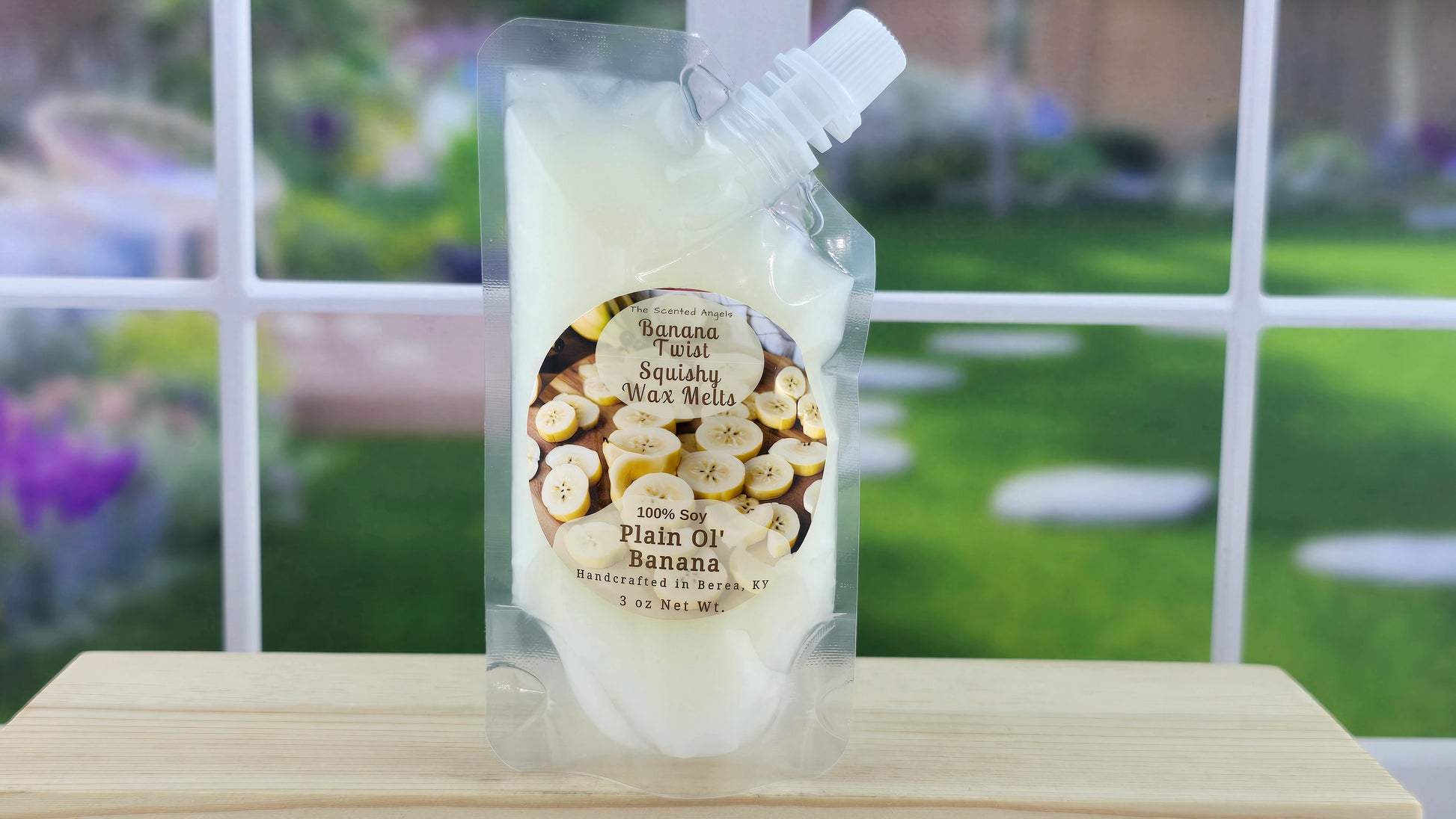 squeezable wax melt pouch 3 oz front