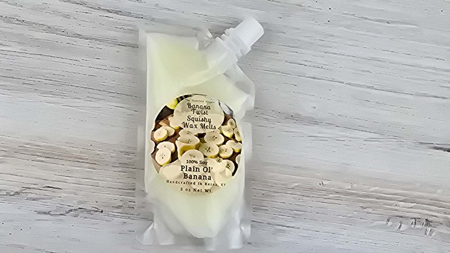 squeezy wax melt pouch laying flat