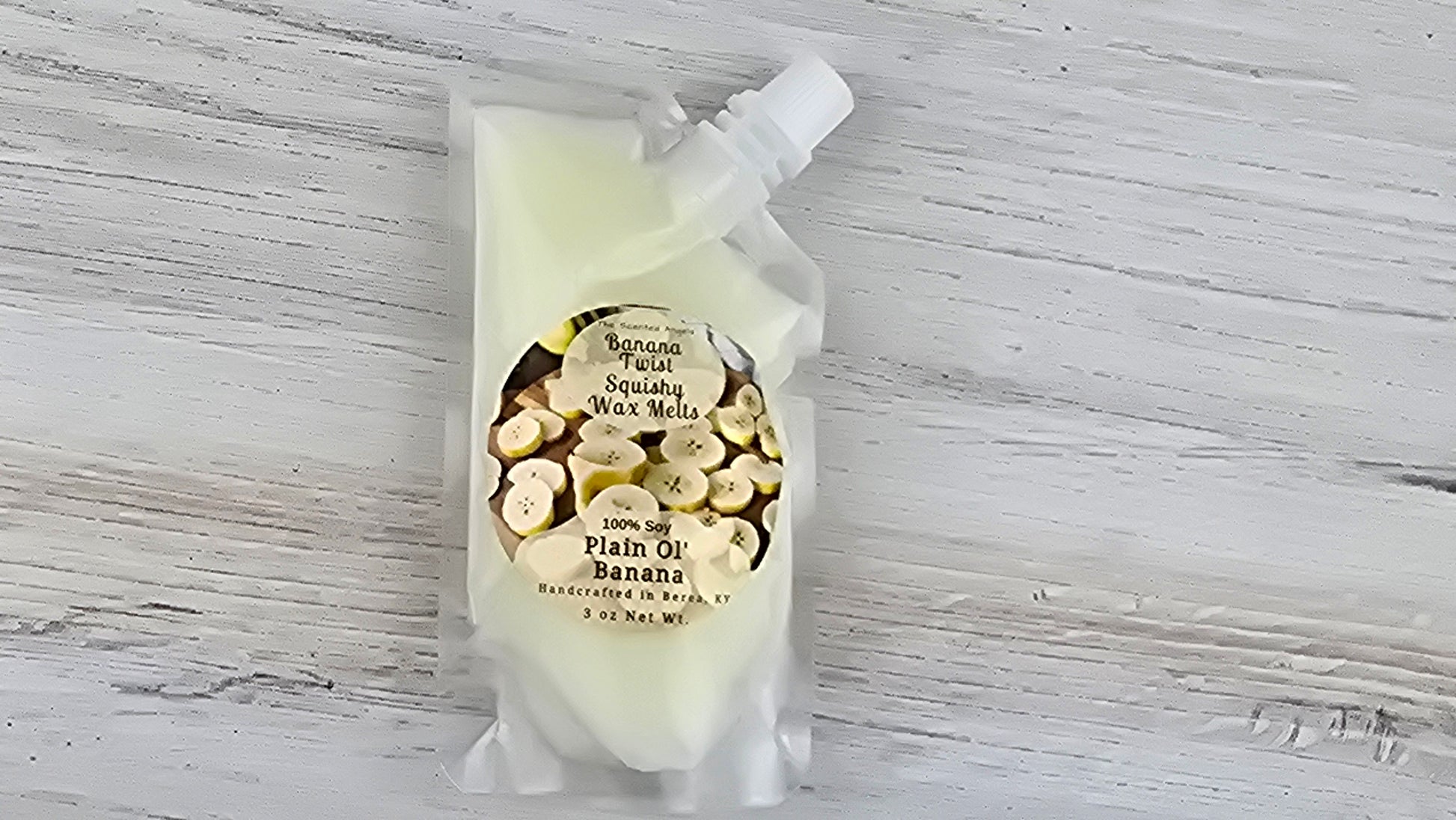 squeezy wax melt pouch laying flat