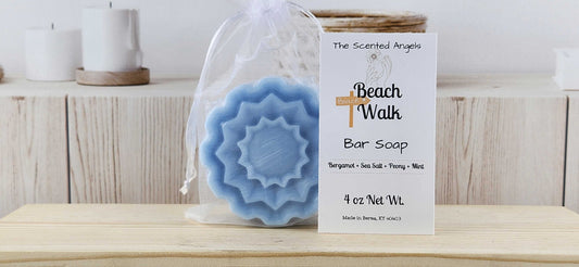 Beach Walk Floral Bar Soap - F3 The Scented Angels Bar Soap