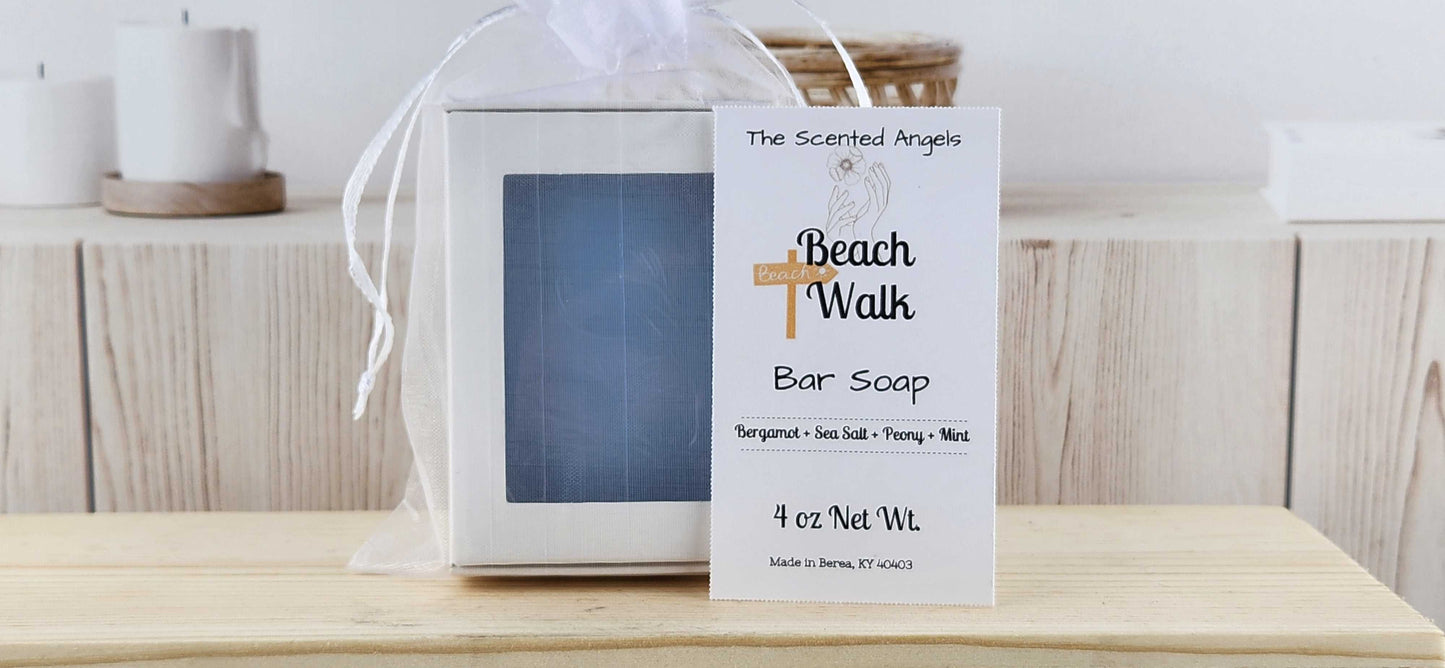 Beach Walk Rectangular Bar Soap The Scented Angels Bar Soap