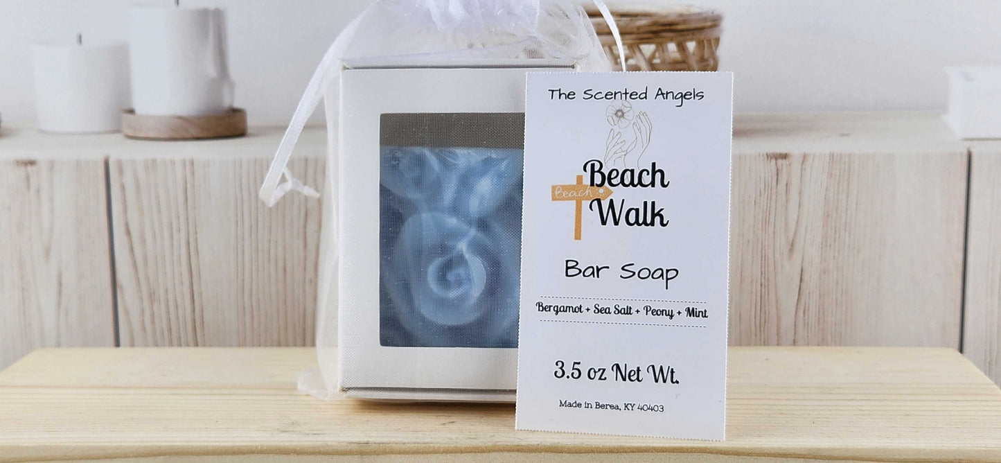 Beach Walk Rose Floral Bar Soap - READ DESCRIPTION The Scented Angels Bar Soap