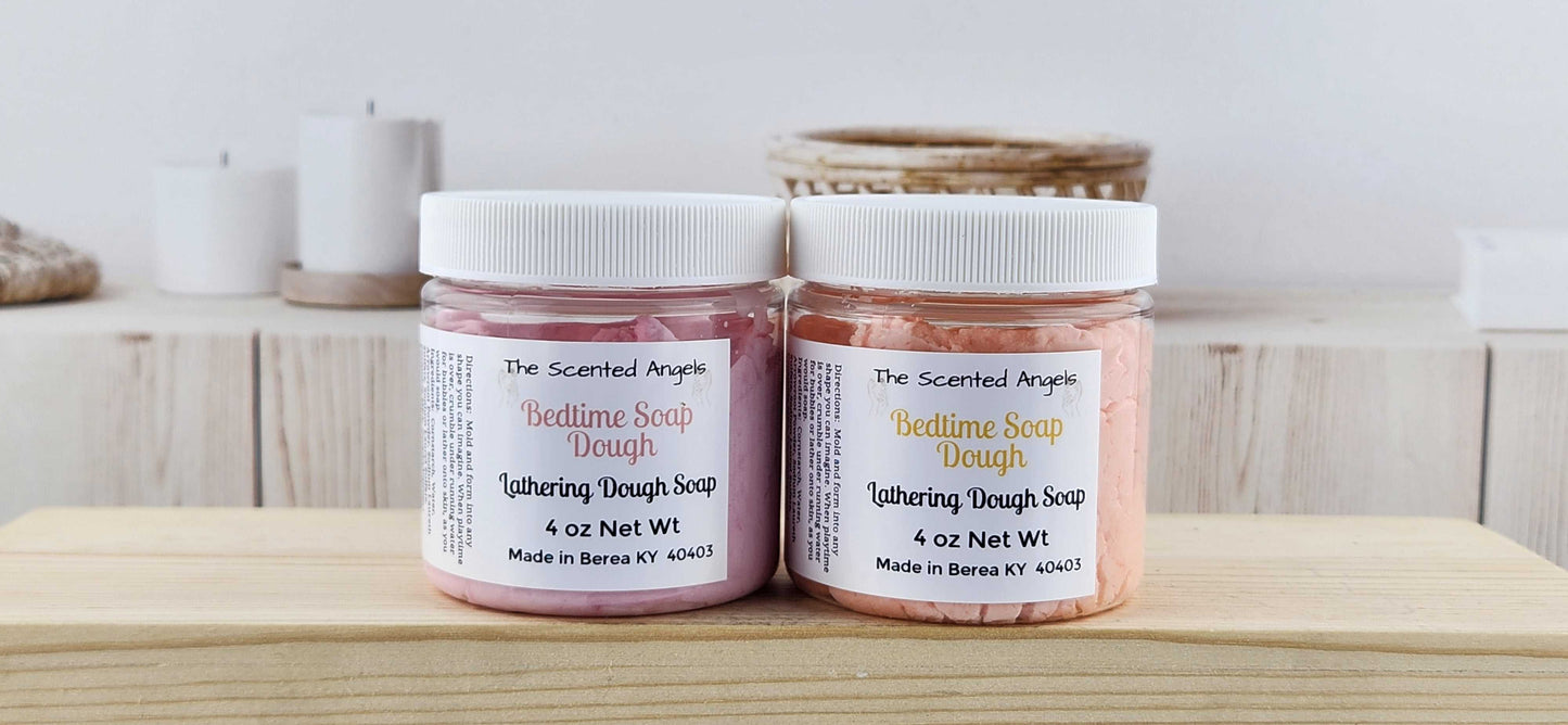 Bedtime Bubble Dough - 4 Colors The Scented Angels Soap Dough Bubble Bath
