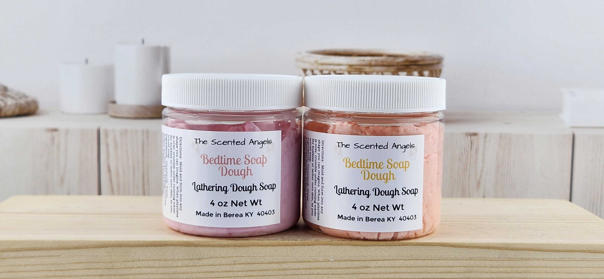 Bedtime Bubble Dough - 4 Colors The Scented Angels Soap Dough Bubble Bath