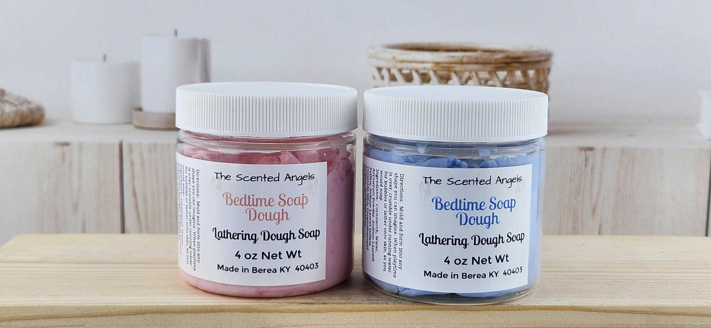 Bedtime Bubble Dough - 4 Colors The Scented Angels Soap Dough Bubble Bath