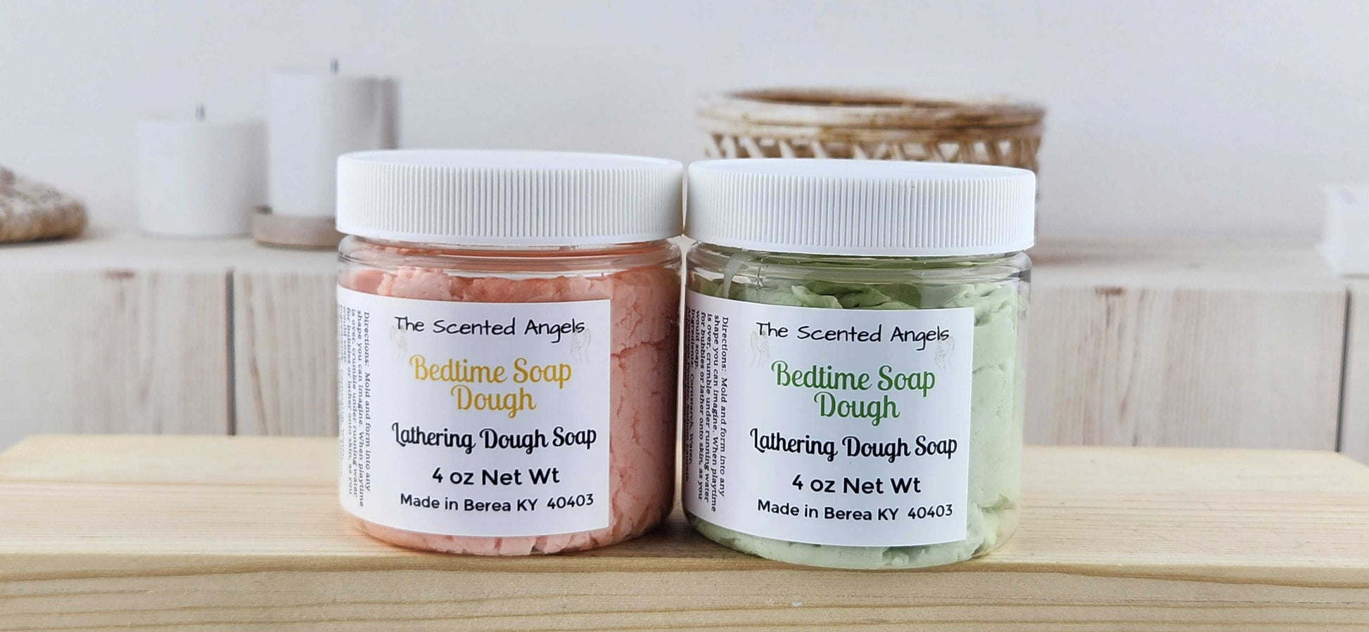 Bedtime Bubble Dough - 4 Colors The Scented Angels Soap Dough Bubble Bath