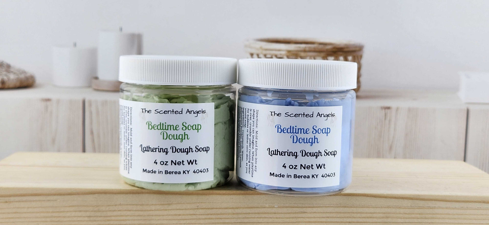 Bedtime Bubble Dough - 4 Colors The Scented Angels Soap Dough Bubble Bath