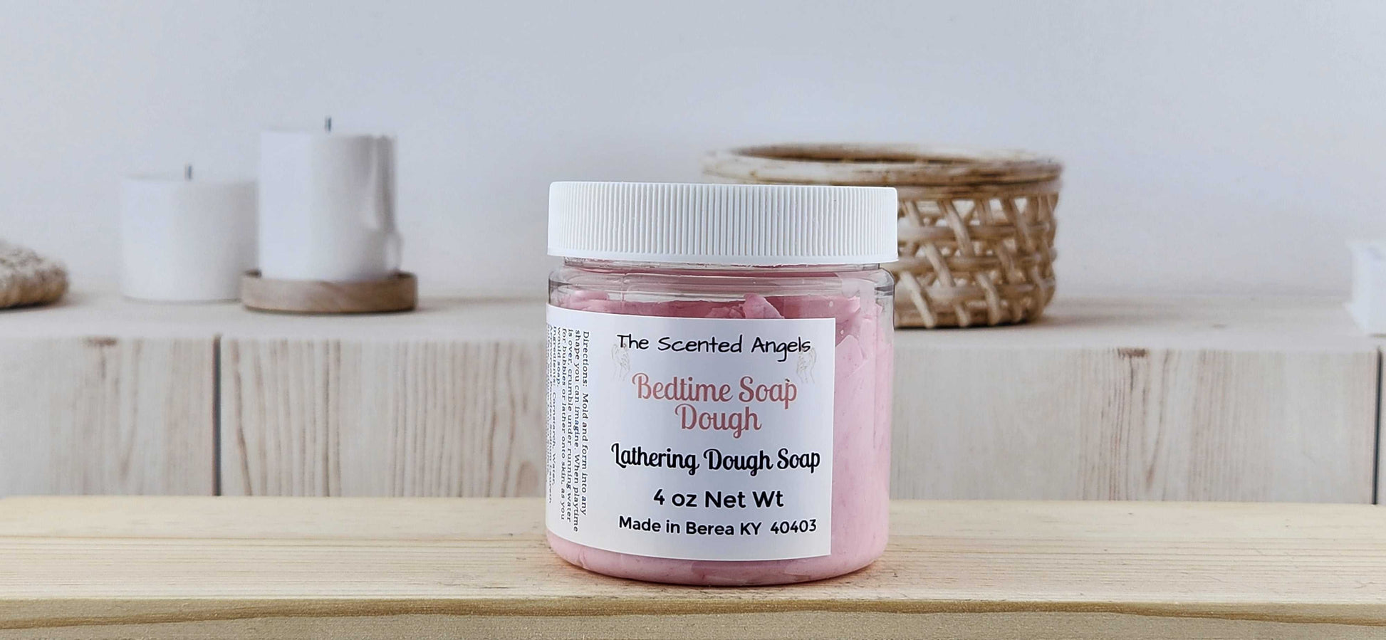 Bedtime Bubble Dough - 4 Colors The Scented Angels Soap Dough Bubble Bath
