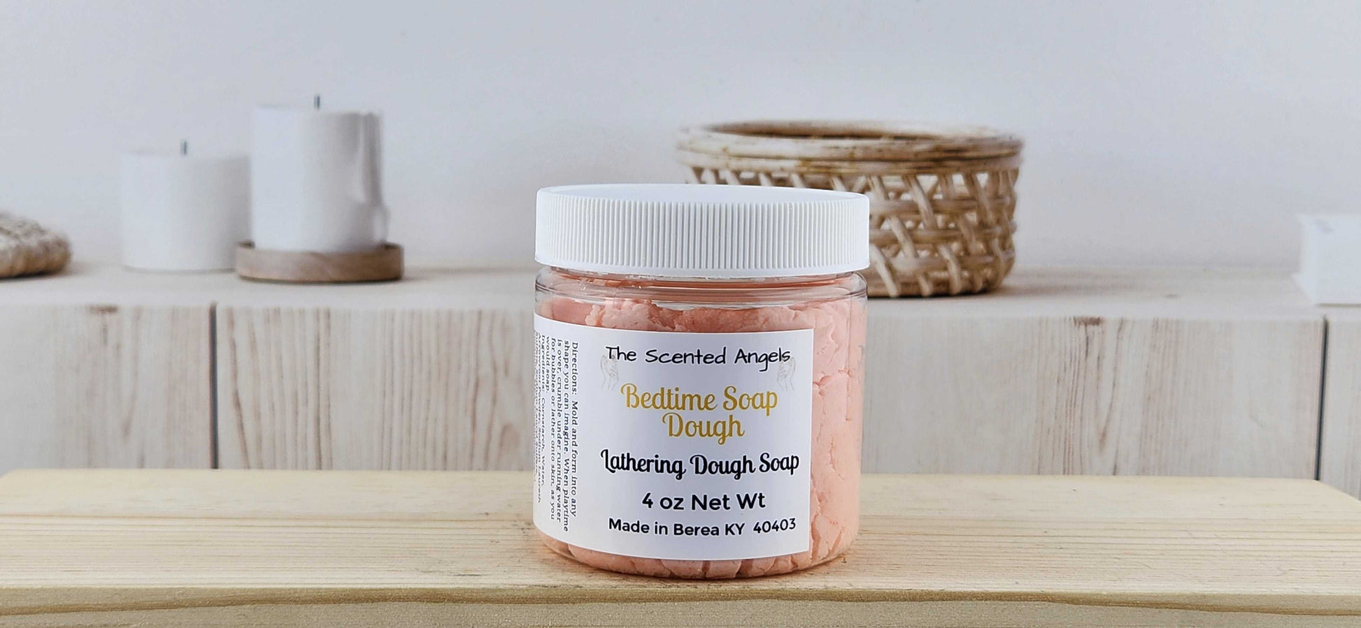 Bedtime Bubble Dough - 4 Colors The Scented Angels Soap Dough Bubble Bath