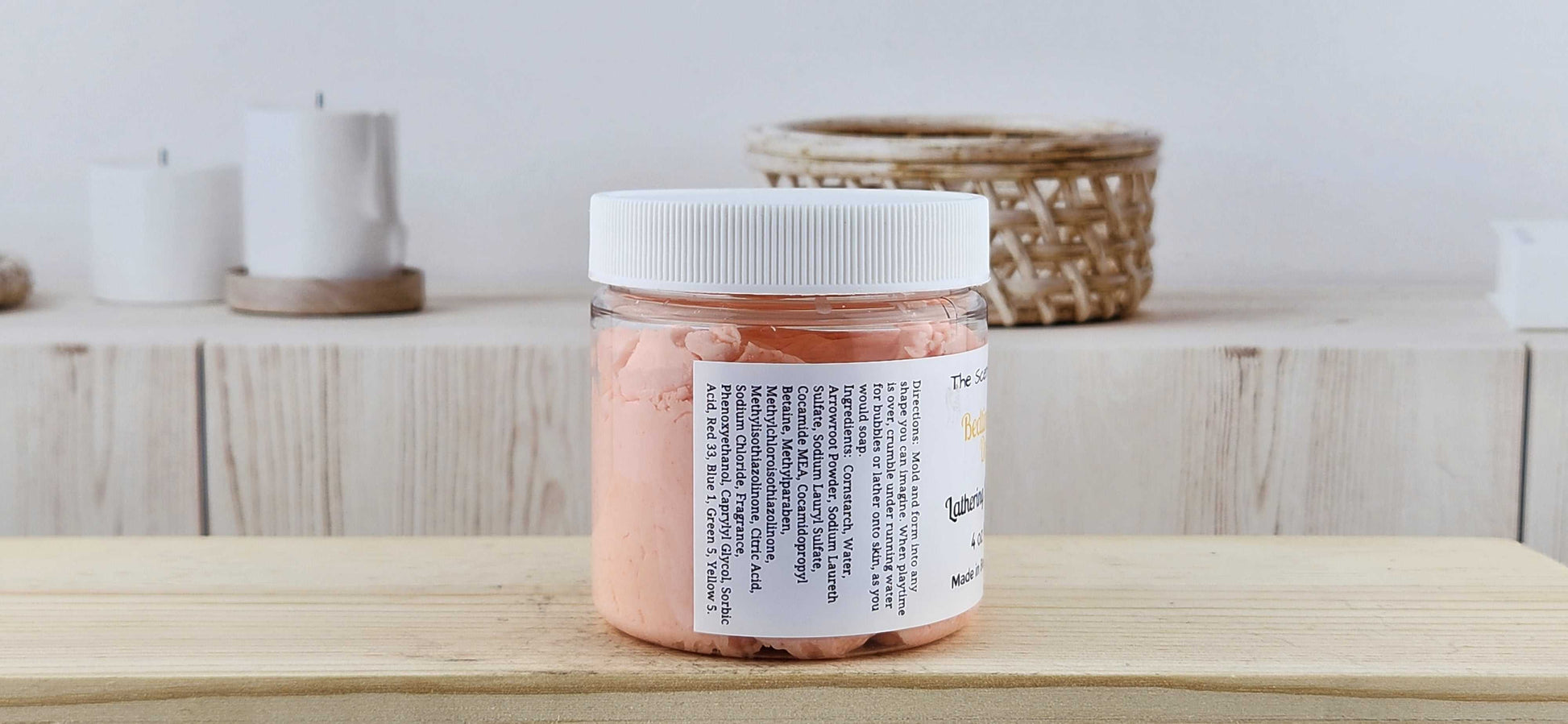 Bedtime Bubble Dough - 4 Colors The Scented Angels Soap Dough Bubble Bath
