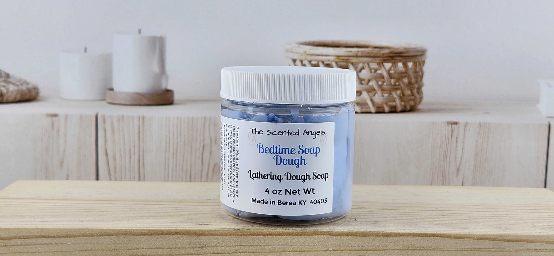 Bedtime Bubble Dough - 4 Colors The Scented Angels Soap Dough Bubble Bath