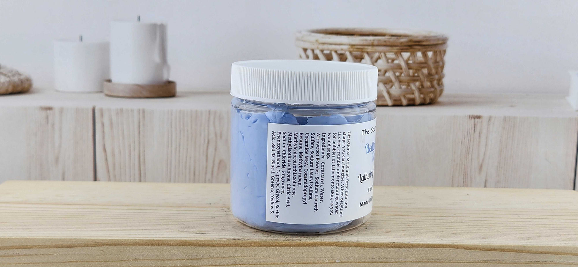 Bedtime Bubble Dough - 4 Colors The Scented Angels Soap Dough Bubble Bath
