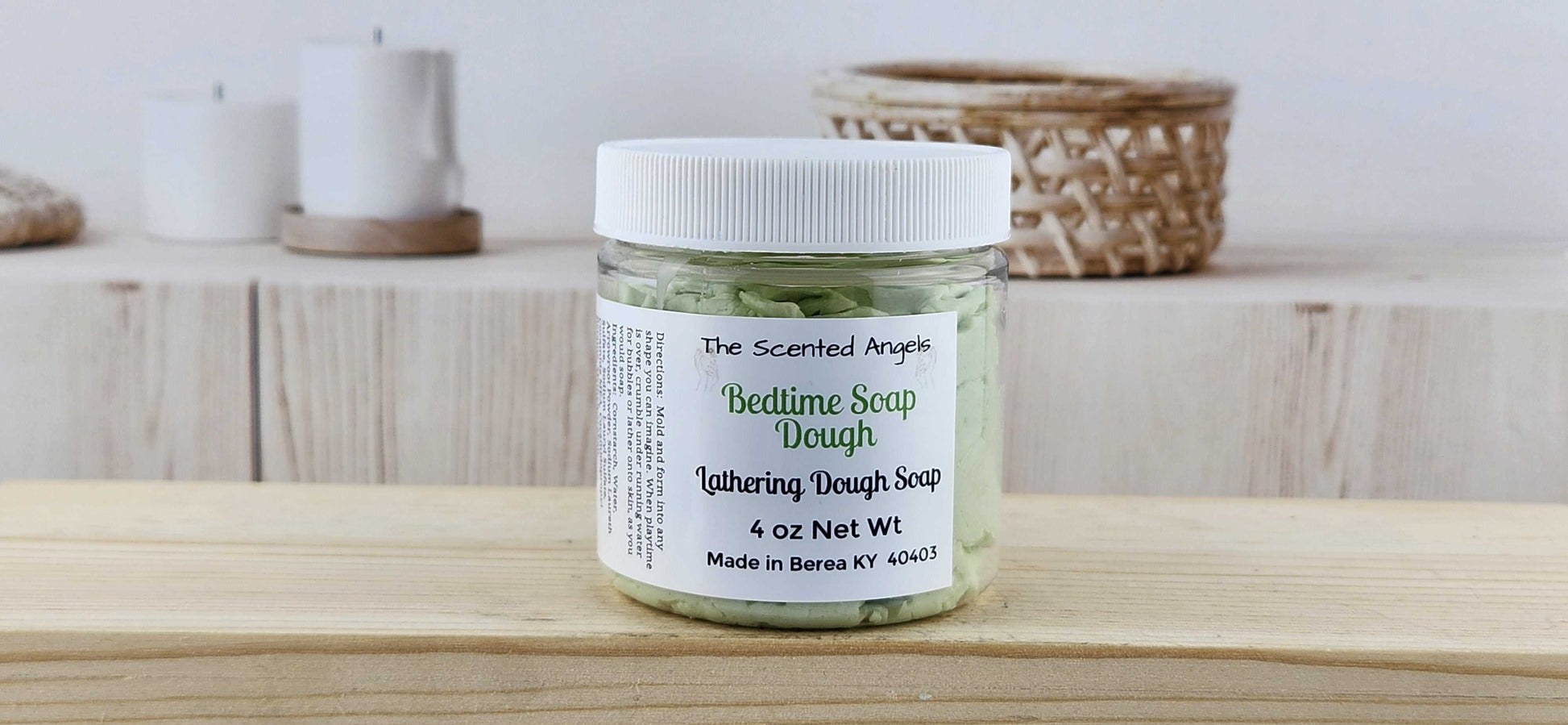 Bedtime Bubble Dough - 4 Colors The Scented Angels Soap Dough Bubble Bath