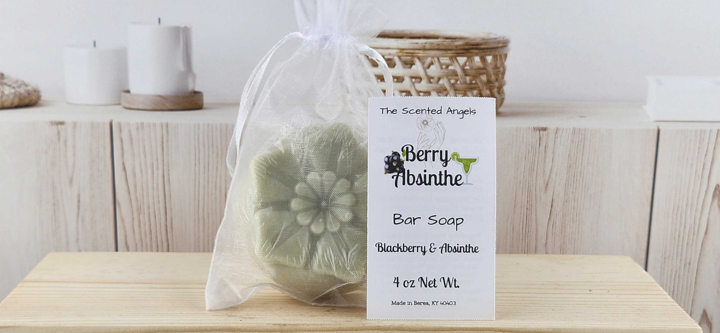 Berry Absinthe Floral Bar Soap - F2 The Scented Angels Bar Soap