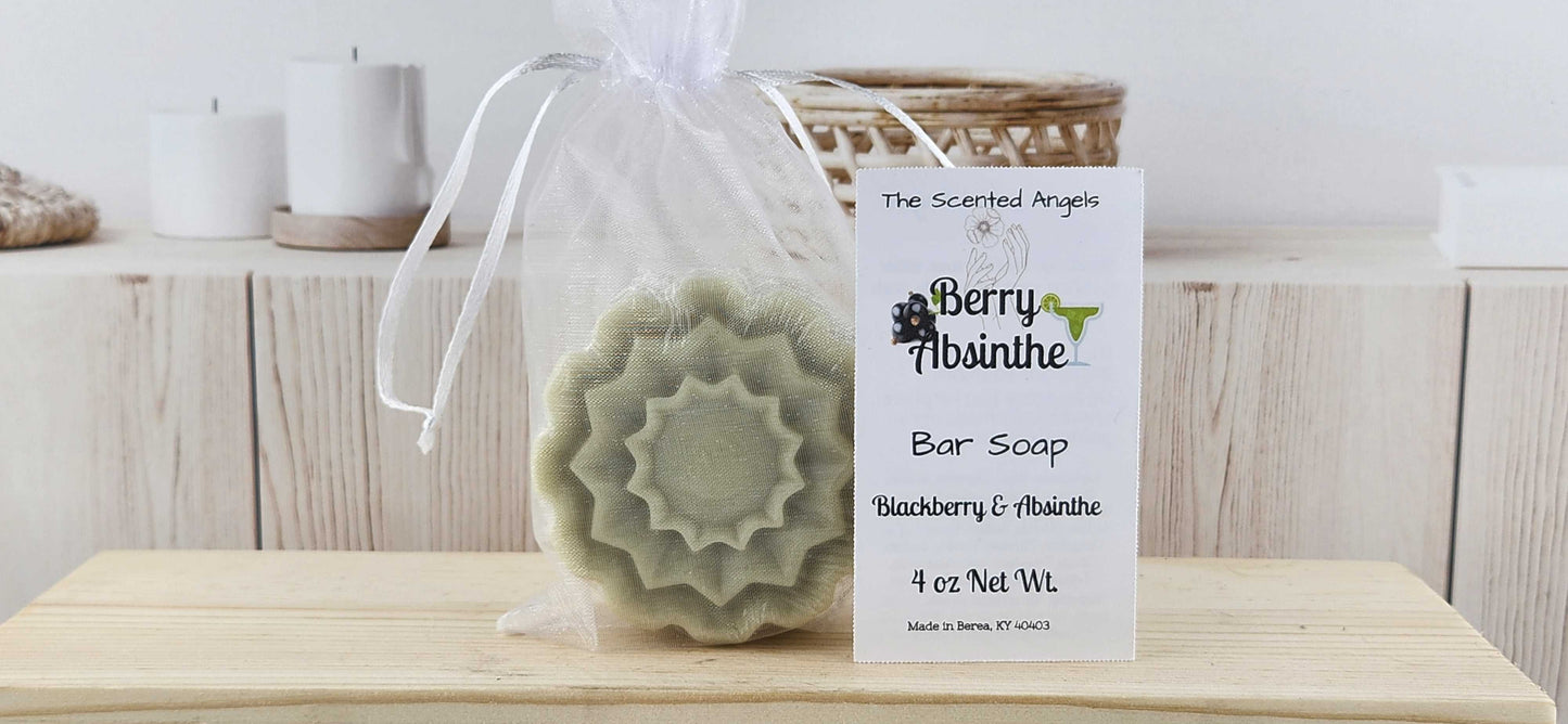 Berry Absinthe Floral Bar Soap - F3 The Scented Angels Bar Soap