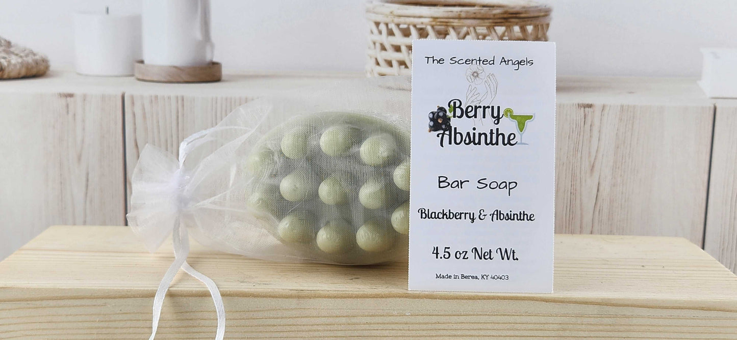 Berry Absinthe Massage Bar Soap The Scented Angels Bar Soap