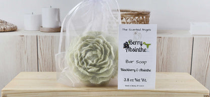 Berry Absinthe Peony Flower Soap Bar The Scented Angels Bar Soap