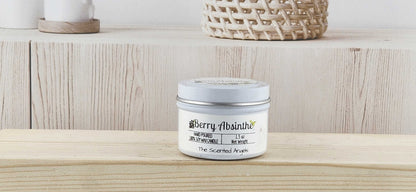 Berry Absinthe Scented 100% Soy Wax Candle - White The Scented Angels Soy Candles