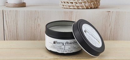 Berry Absinthe Scented Paraffin/Soy Wax Candle - Black The Scented Angels Soy/Paraffin Candles